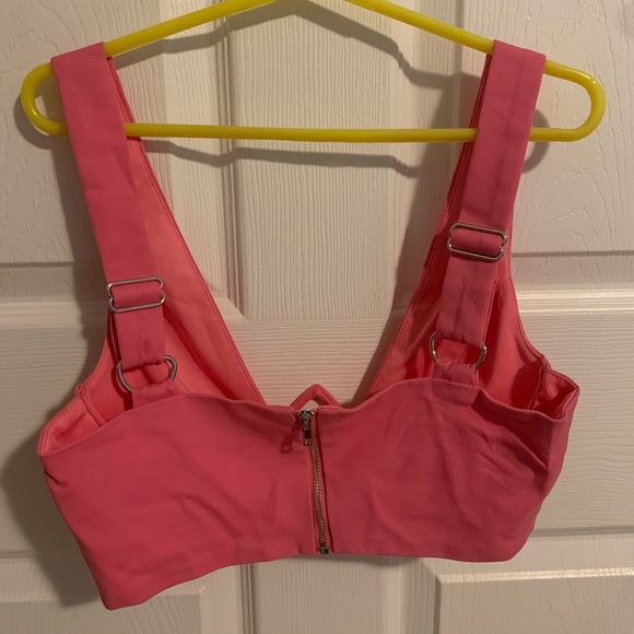 Size small, bubble gum pink crop top and mini skirt set from shop priceless - Picture 2 of 7